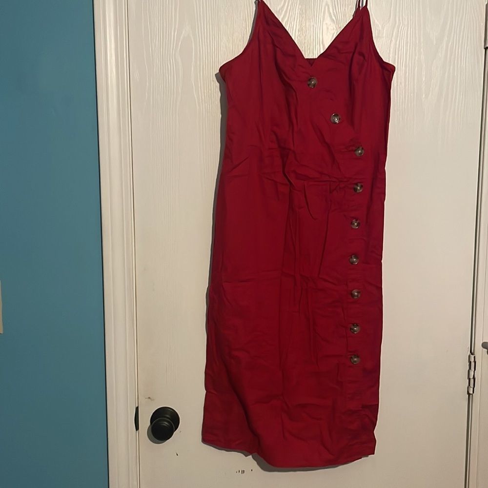 Express Red Dress - Picture 2 of 4